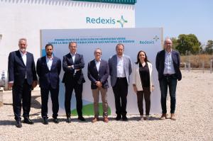 El vicepresidente de Baleares, Juan Pedro Yllanes, visita en Cas Tresorer el punto de inyección del primer hidroducto verde de España