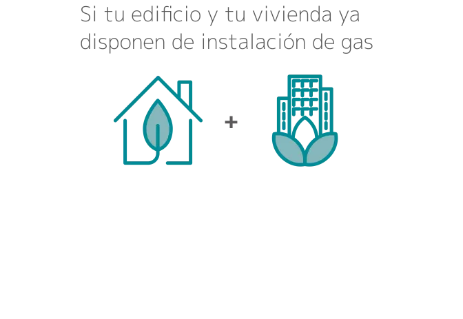 Si tu edificio y tu vivienda ya disponen de instalación de gas